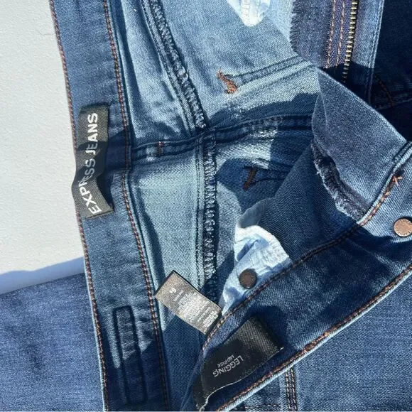 Express Dark Blue Denim Jeans - Picture 2 of 4